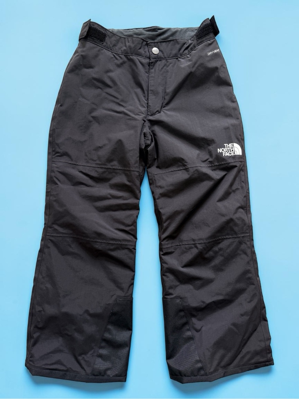 The North Face DryVent Snow Ski Pants Black Kids S Small 7/8 E-Z Grow Insulated